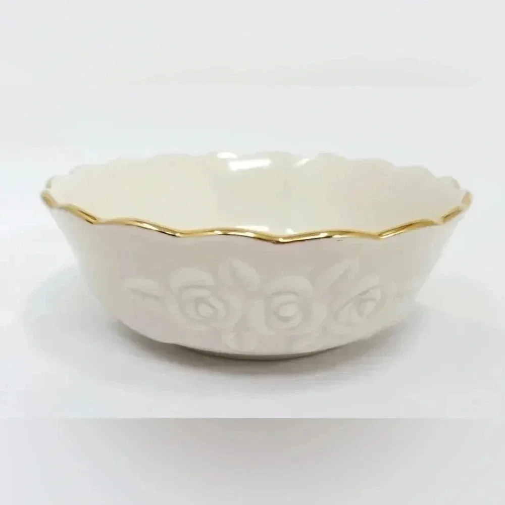 Lenox Tea Rose Trinket Cereal Soup Bowl Dish